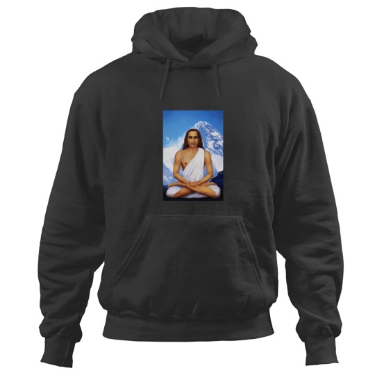 Discover Mahavatar Babaji In Lotus Posture In Himalayas 904 Hoodies