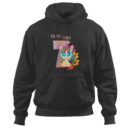 Discover Girls Unicornss 7ss years old 7th birthday gift Hoodies