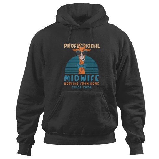 Discover Working From homess Midwife Doula Llama Birth Attendant Alpaca Hoodies