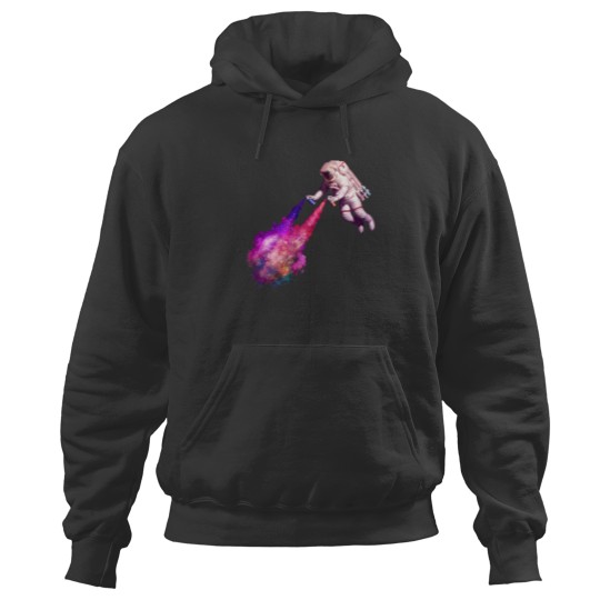 Discover Shooting Stars  The Astronaut Artist Hoodies