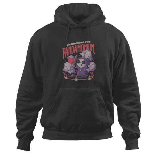 Discover Panda TShirtsummoning The Pandamonium  Cute Funny Evil Creepy Panda Gift Hoodies