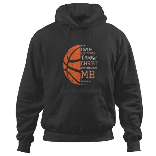 Discover Philippians 4 13 I Can Do All Things Christian Basketball Hoodies
