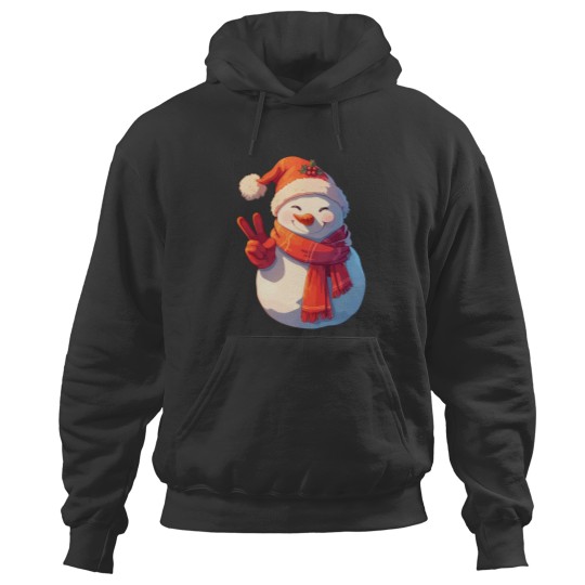 Discover Cute Christmas Snowman 02 Hoodies