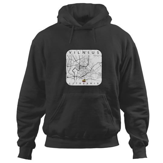 Discover VILNIUS MAP LITHUANIA (1)VILNIUS MAP LITHUANIA (1) Hoodies