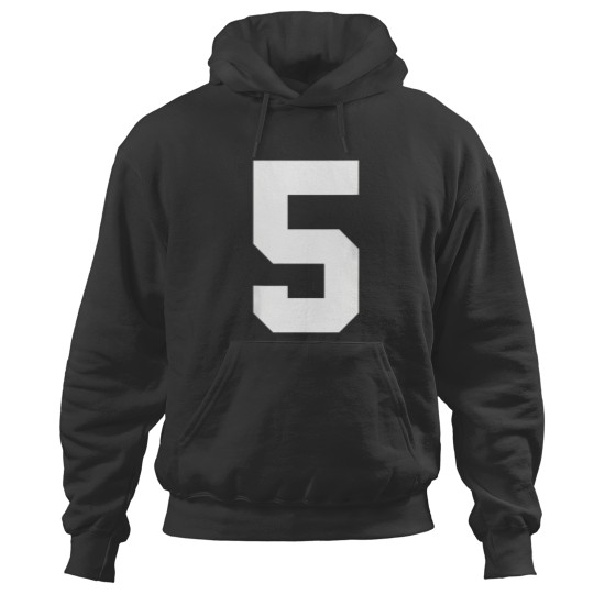 Discover number 5 print on back only cotton team jersey Hoodies