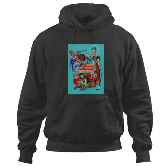 Discover Gorillaz Cool Member Cartoon Hoodie