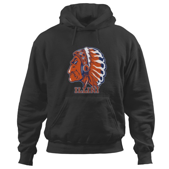 Discover Illinois T-ShirtVintage Chief Illiniwek artwork T-Shirt_by Osprey_ Hoodies