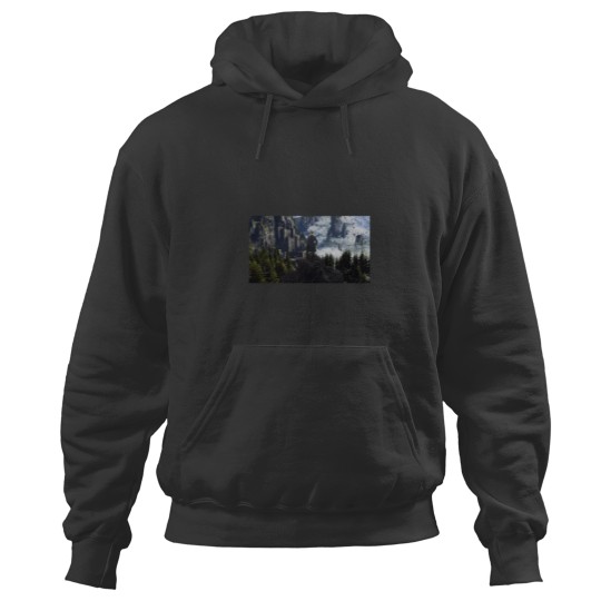 Discover Witcher 3 Kaer Moren Wanderer above the sea fog Hoodies