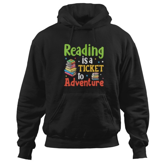 Discover Reading Adventure Library Student Teacher Book School Hoodies