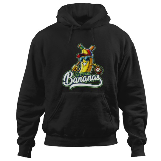 Discover Funny Lets Go Bananas Cute Banana for Kids Boys Girls Hoodies