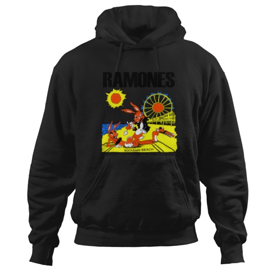 Discover Vintage 1988 Ramones Rockaway Beach Shirt, Ramones Rock Band Hoodies