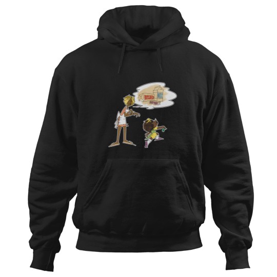 Discover Loaf of Bread, Container of Milk, Stick of Butter Dark Hoodie