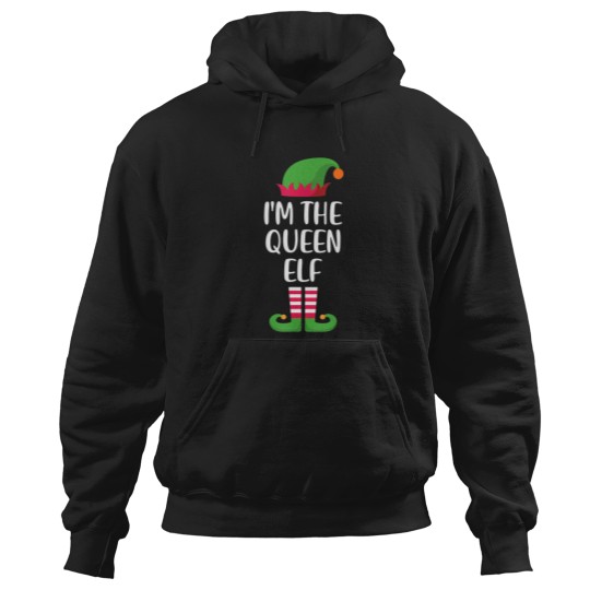 Discover I'M The Queen Elf Christmas Hoodies