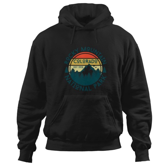Discover Rocky Mountain National Park Colorado Hiking Nature Outdoors Hoodies