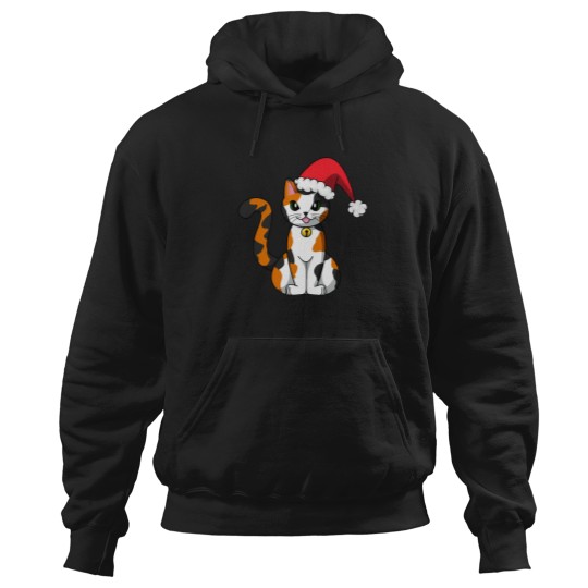 Discover Santa Cat - Calico Hoodies