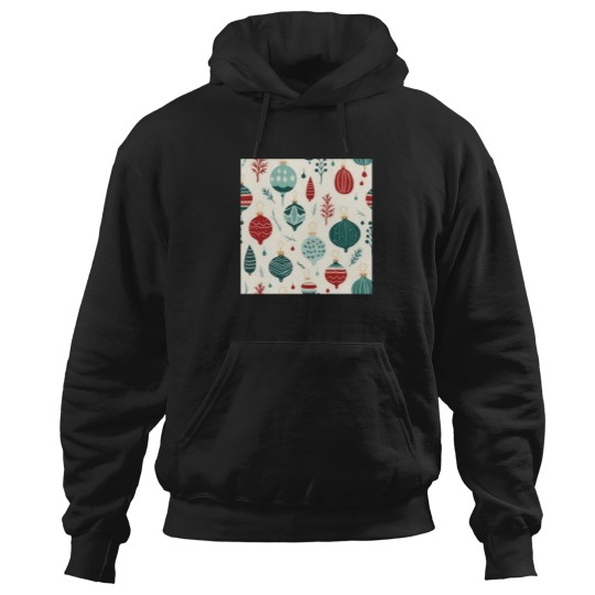 Discover Christmas Decoration Pattern Christmas Tree Balls Hoodies
