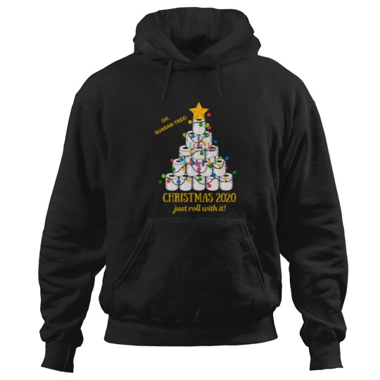 Discover 2020 Funny Quarantine Christmas Toilet Paper Tree Hoodies