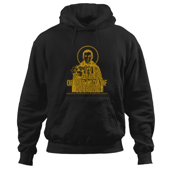 Discover catholicism gold st gabriel of our lady of sorrows saint Hoodies