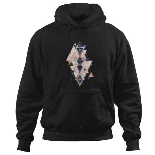 Discover Blush Pink and Navy Geometric Hoodies