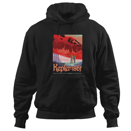 Discover KEPLER-186f Where Grass Is Always REDDER On The Other Side NASA JPL Visions of the Future Series Hoodies