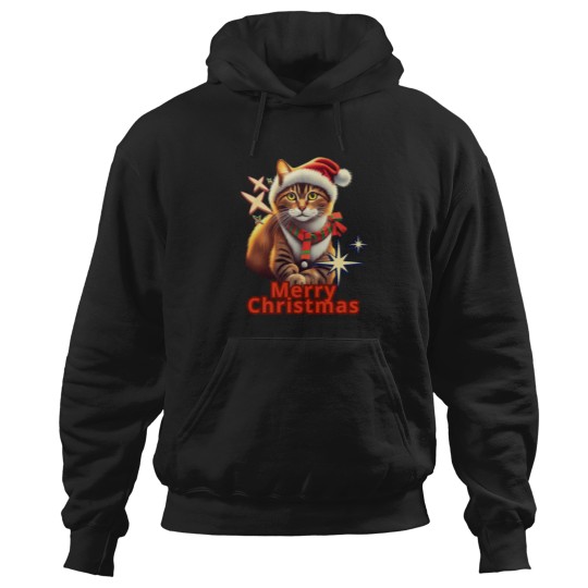 Discover My Beautiful Cat Is Celebrating Christmas Hoodies