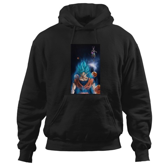 Discover Goku and lord beerus -Dragon Ball z battle of god's shirt Premium Hoodies