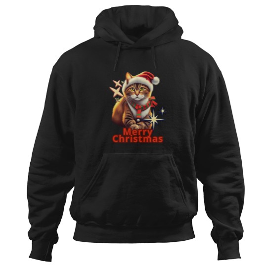 Discover My Beautiful Cat Is Celebrating Christmas Hoodies