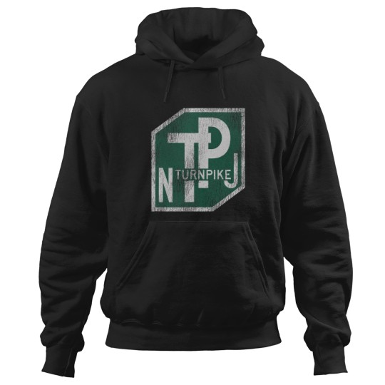 Discover Distressed New Jersey Turnpike State Road Sign Hoodies