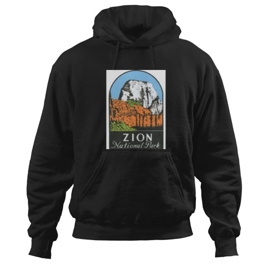 Discover Zion National Park Utah UT State Vintage Travel Decal Hoodies