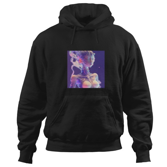 Discover Crystal mixed ceramic exoskeleton girl Hoodies