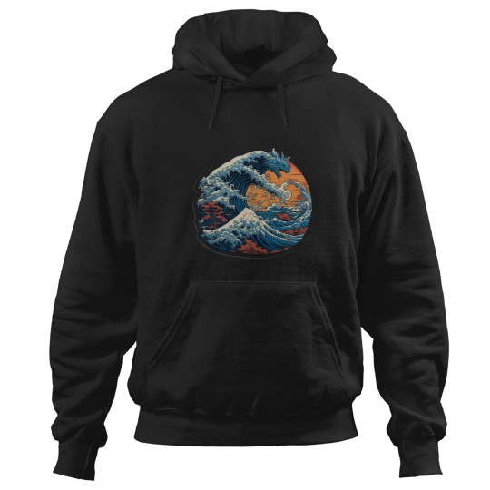 Discover Big Wave with Dragon Hoodies