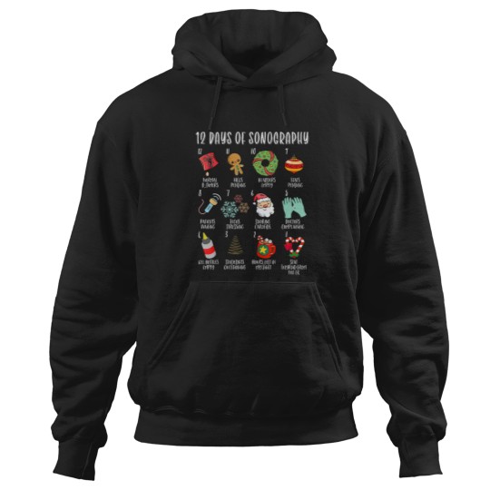 Discover 12 days of christmas sonography ultrasound tech holiday xmas Hoodies