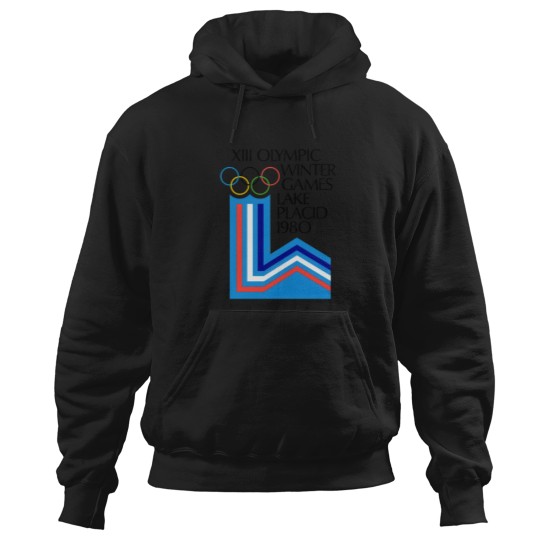 Discover Lake Placid 1980 Winter Olympics Men's Grey Hoodies Size S-5XL