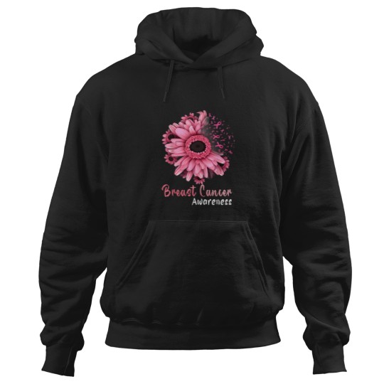 Discover Sunflower Breast Cancer Awareness Pink Ribbon In October T-Shirt Hoodies