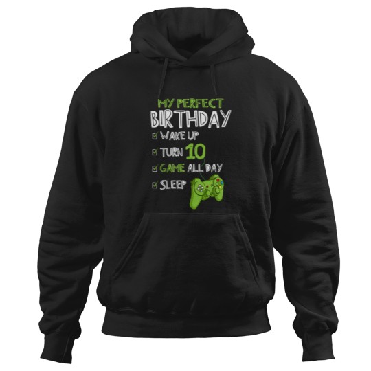 Discover 10th Birthday Gaming 10 Years Old Perfect Gamer Gift Boys Hoodies