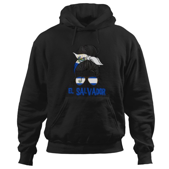 Discover El Salvador For Girl Salvadoran Flag for Women Salvadorian Hoodies
