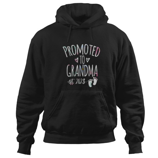 Discover Promoted to Grandma 2023 again Cute Baby Announcement Women Hoodies