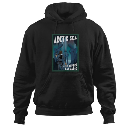 Discover Arctic Sea   Vintage Travel Poster Hoodies