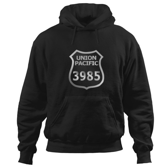 Discover Union Pacific Challenger 3985 Shield Hoodies