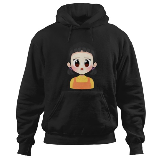 Discover Squid Cosplay Red Light Green Light Doll Chibi Hoodies