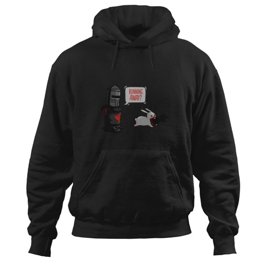 Discover The Black Night Vs The White Rabbit Essential 1 Hoodies