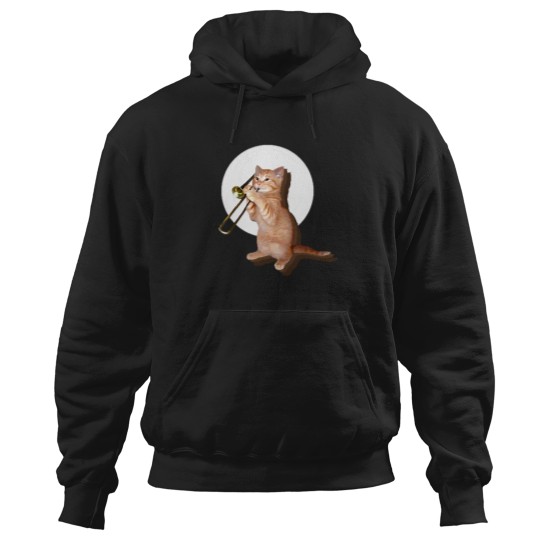 Discover Trombone Cat Hoodies