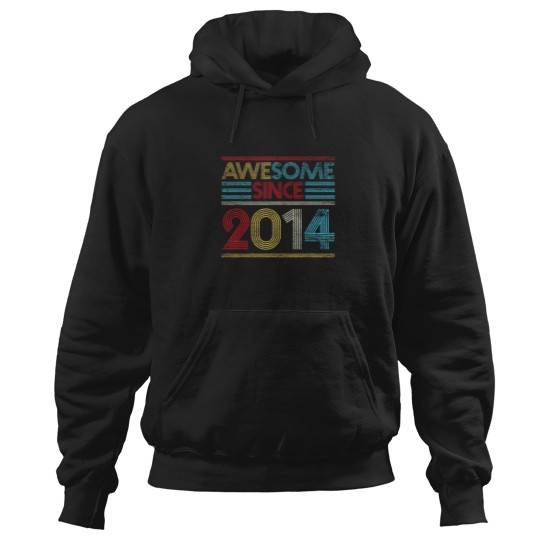 Discover 8th Birthday Gifts Awesome Since 2014 Hoodies