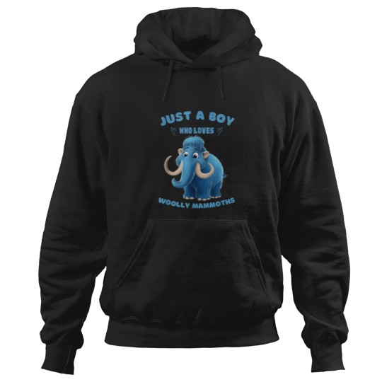 Discover Just A Boy Who Loves Woolly Mammoths Funny Anima Hoodies