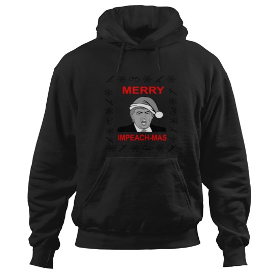 Discover FUNNY CHRISTMAS SWEATER MERRY IMPEACHMAS SWEATER Donald Trump Essential Hoodies