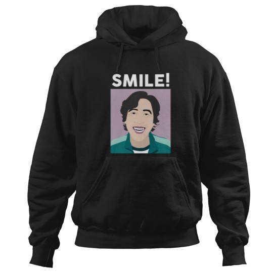 Discover Netlfix Squid Cosplay Seong Gi Hun Smile Hoodies