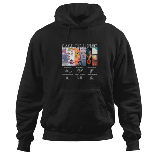 Discover Cage The Elephant Signatures Hoodies, Cage The Elephant Hoodies, Rock Music Hoodies