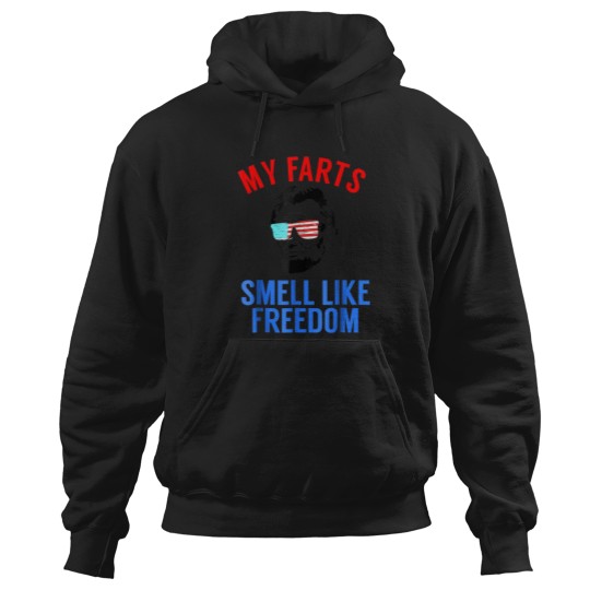 Discover Funny Abe Lincoln July 4th My Farts Smell Like Freedom Hoodies
