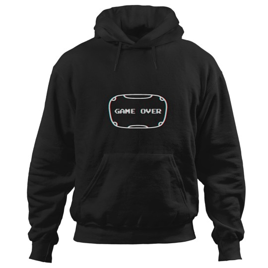 Discover Game Over Virtual Reality Headset Pixel Screen VR virtualreality Hoodies