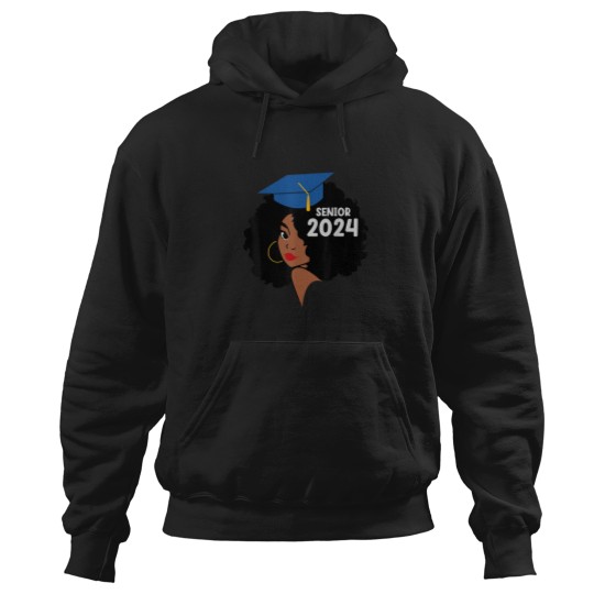 Discover Seniors 24 Class of 2024 Graduation 24 Black Wom Hoodies